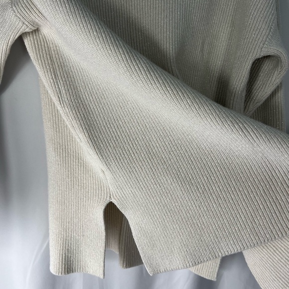 Hilary Radley Cream V-Neck Sweater - Picture 8 of 8